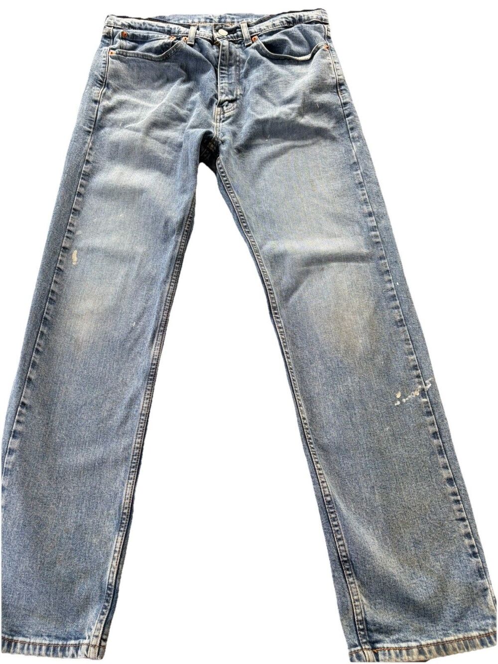 Levi’s 505 Jeans 34x32 Distressed Paint Splatter Faded Grunge Workwear Y2K